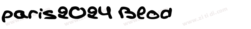 paris2024 Blod字体转换
